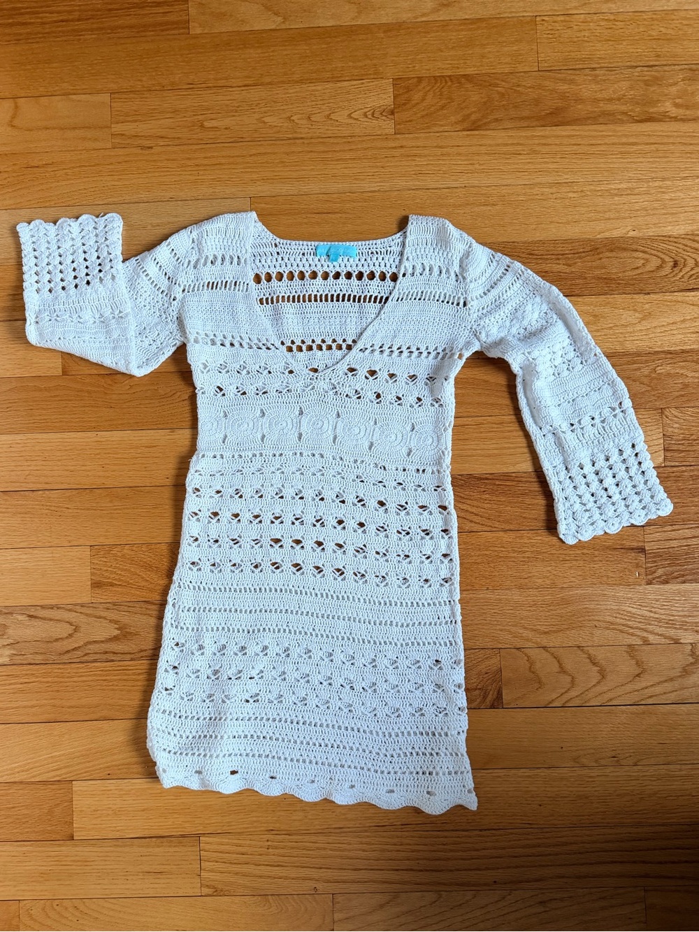 Melissa Odabash White Crochet Coverup Dress